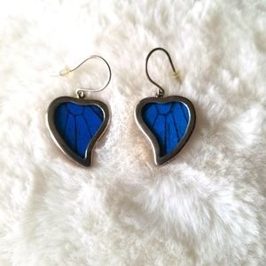 Sterling Silver Butterly Wing Earrings